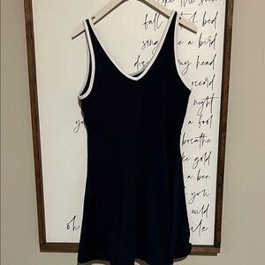 Jessica Simpson Athletic Sleeveless Dress with White Trim
